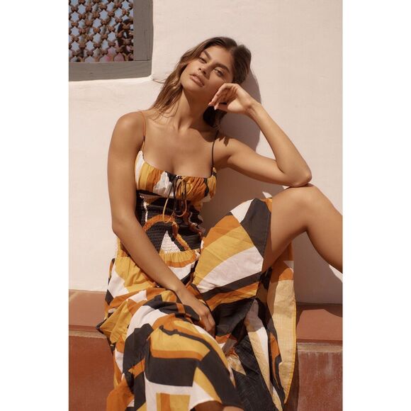 Anthropologie The Josephine Smocked Drop-Waist Dress - Picture 3 of 7